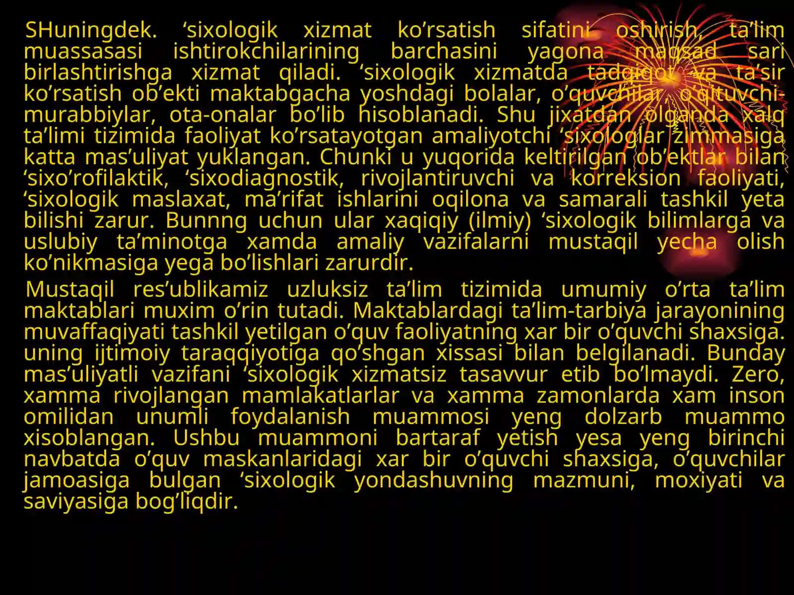 Psixologik xizmatning vazifalari 4