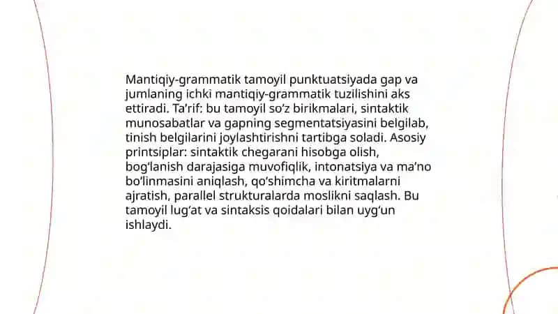 Oʻzbek tili punktuatsiyasining asosiy tamoyillari 4