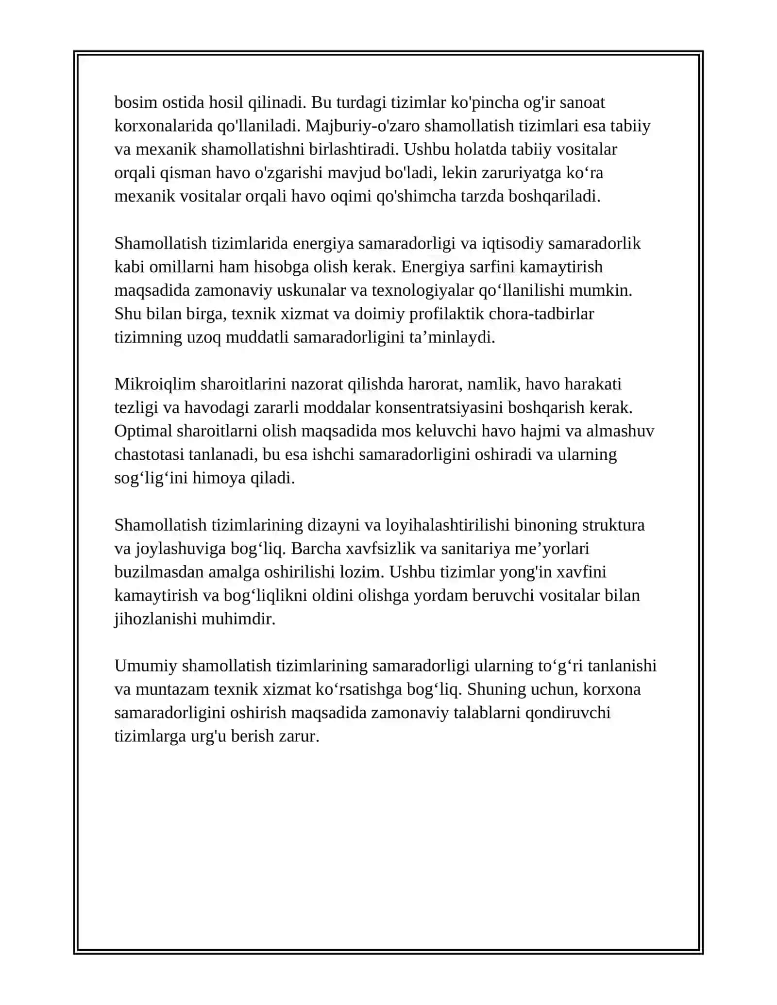 ISHLAB CHIQARISH KORXONALARINI SHAMOLLATISH TIZIMI 4