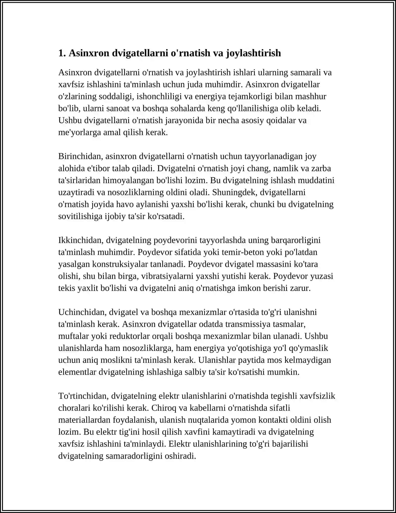 ASINXRON DVIGATELLARNING EKSPLUATATSIYASI 4
