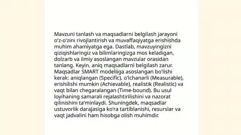 Dars rejasi tuzish 4