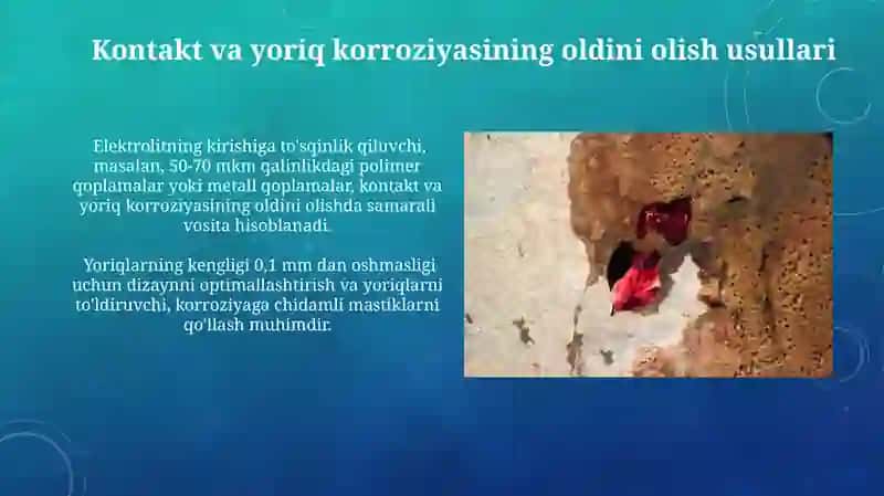 Kontakt va yoriq korroziyasi 4
