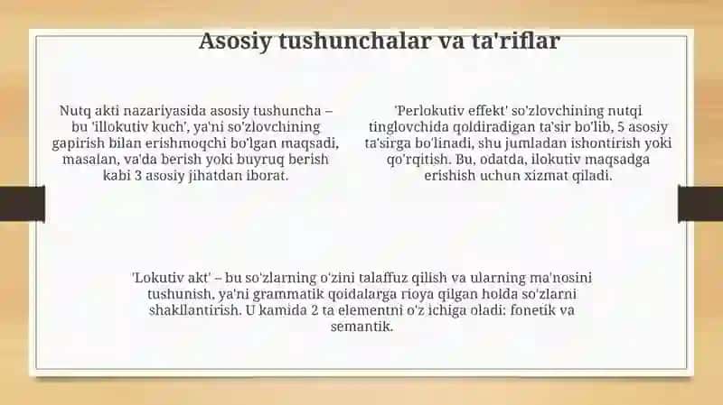Nutq aktlari nazariyasi 4