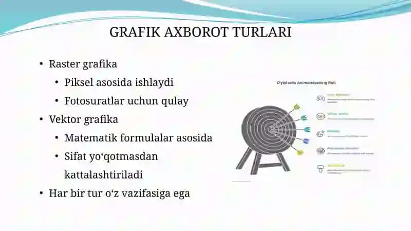 KOMPYUTER GRAFIKASI VA ANIMATSIYA DASTURIY VOSITALARI 4