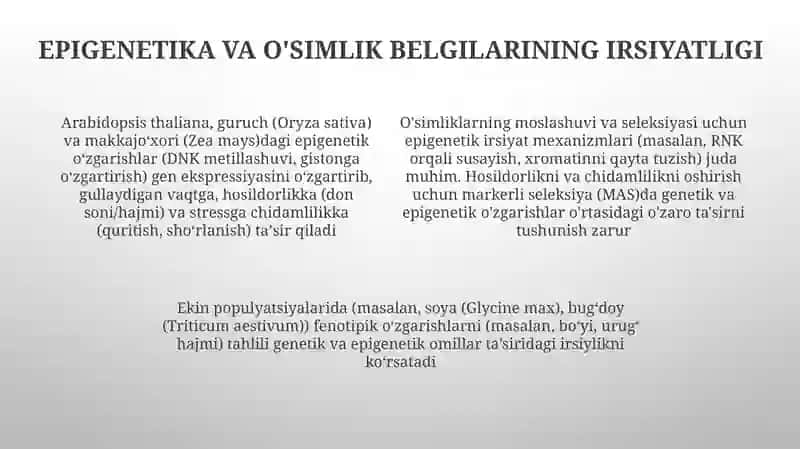 O'simliklarda Mendel irsiyati 4