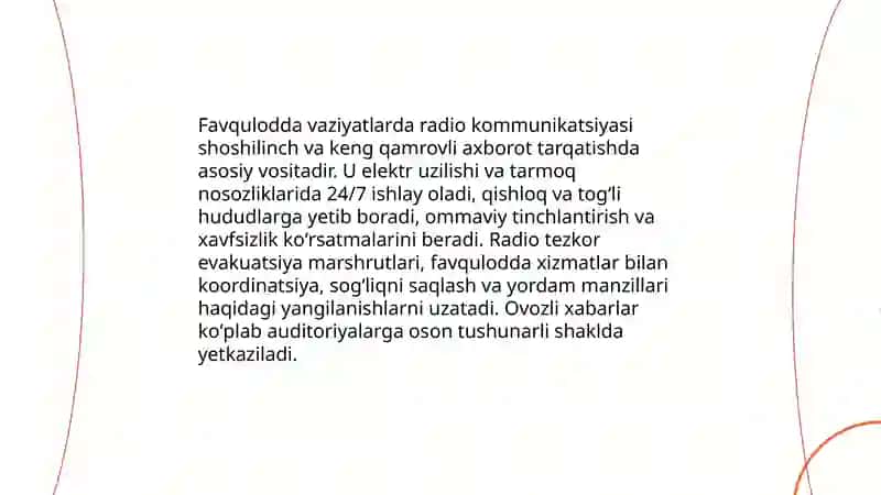 Radio-tezkor xabar berish va axborot tarqatish vositasi 4