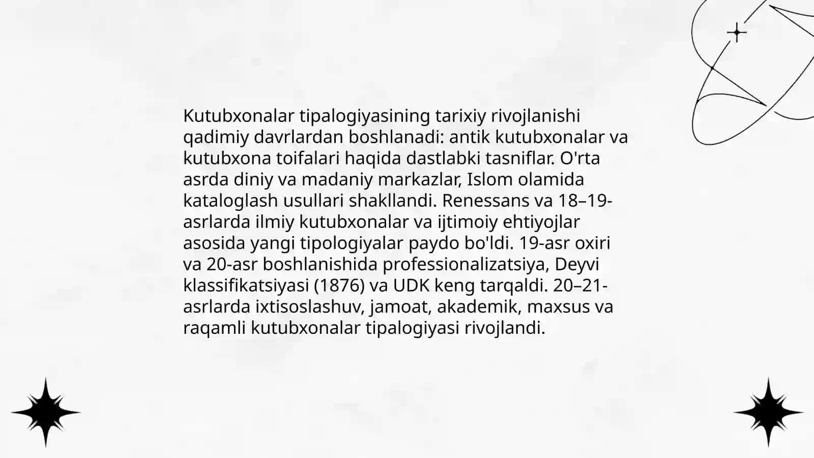 Kutubxonalar tipalogiyasi (umumiy tavsifi) 4