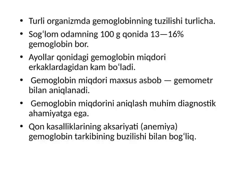 Glikozillangan gemoglobin va al'bumin 4
