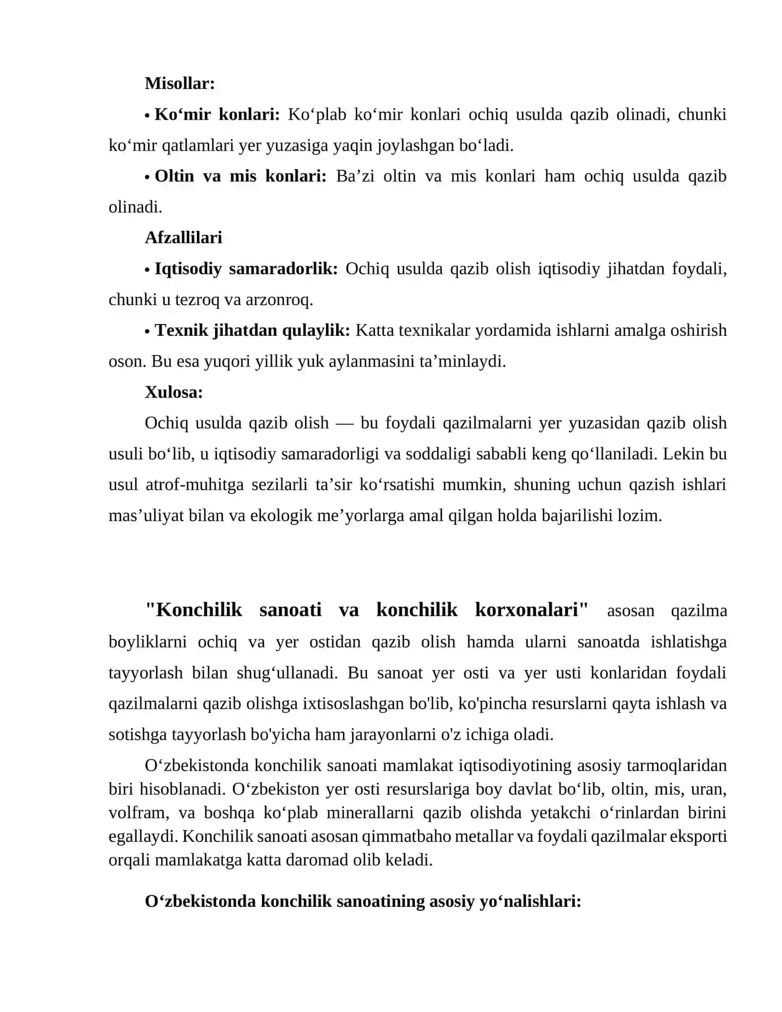 Ochiq usulda qazib olish 4