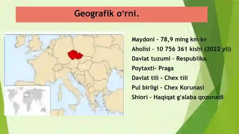 Taqdimot. Chexiya Respublikasi 4