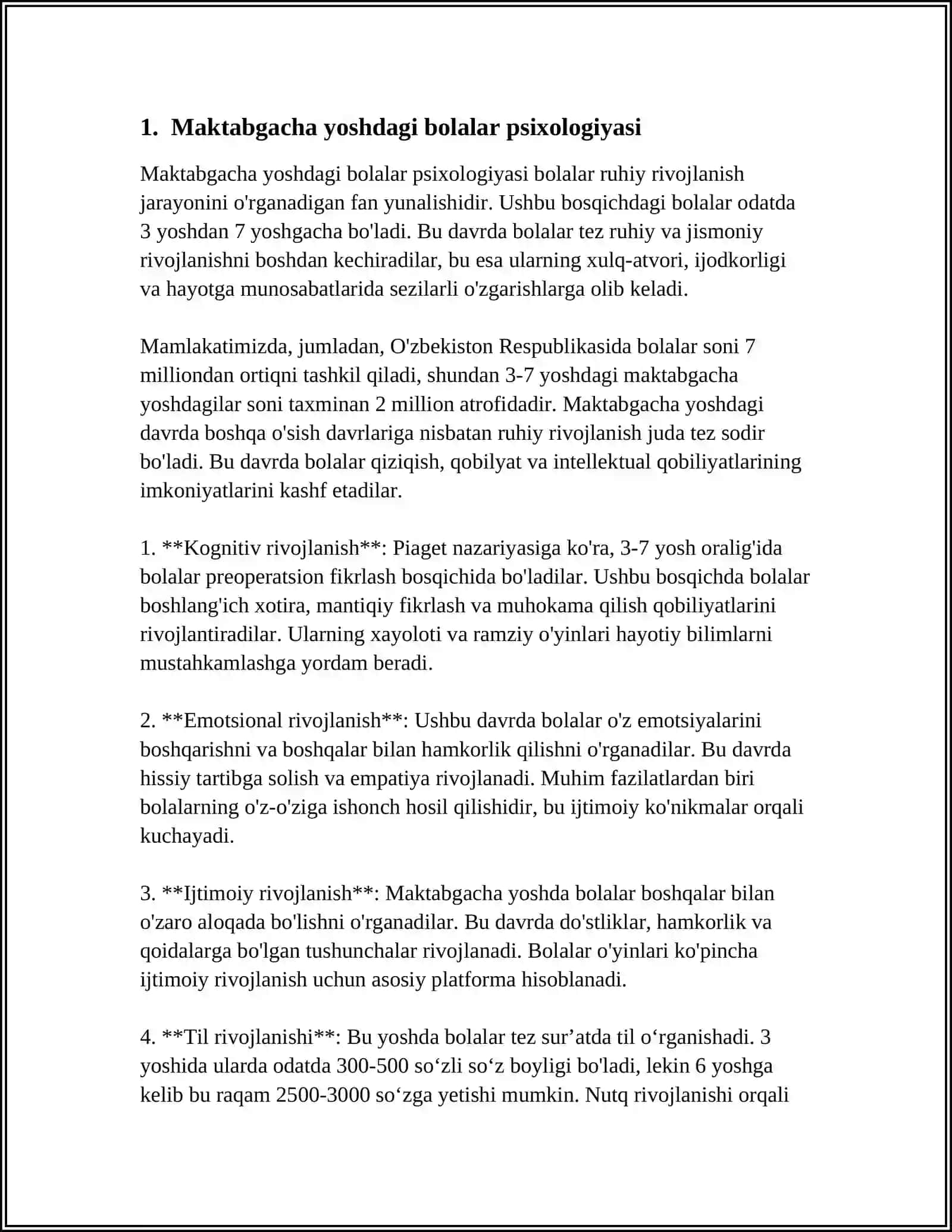 MAKTABGACHA YOSHDA YOSHDAGI BOLALAR PSIXOLOGIYASI 4
