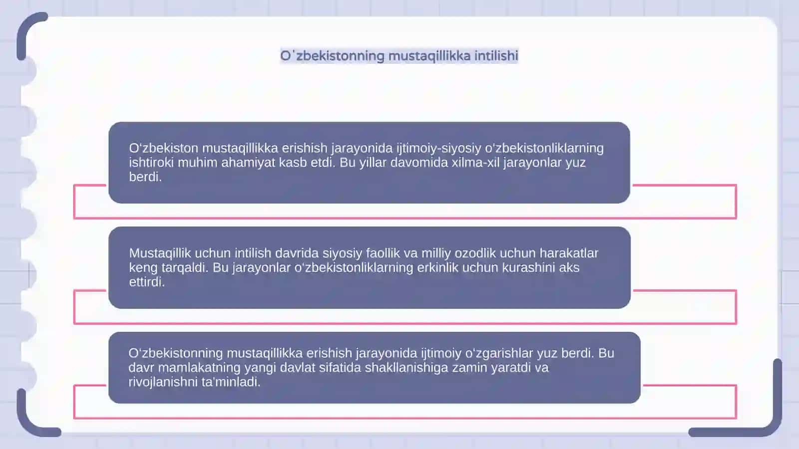 Mustaqillikka erishish arafasida O‘zbekistondagi ijtimoiy-siyosiy jarayonlar 4