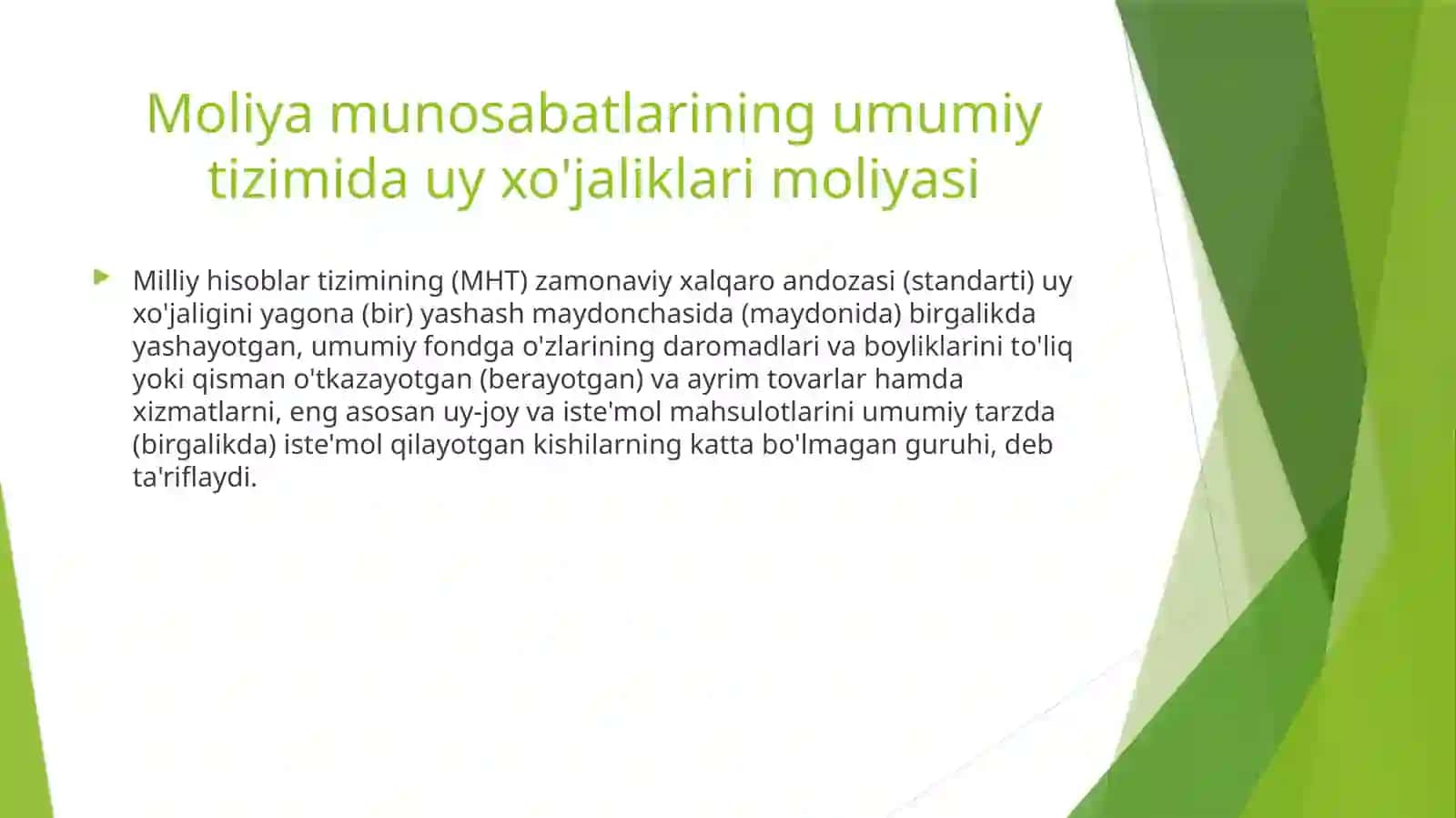 Uy xo’jaliklar moliyasi 4