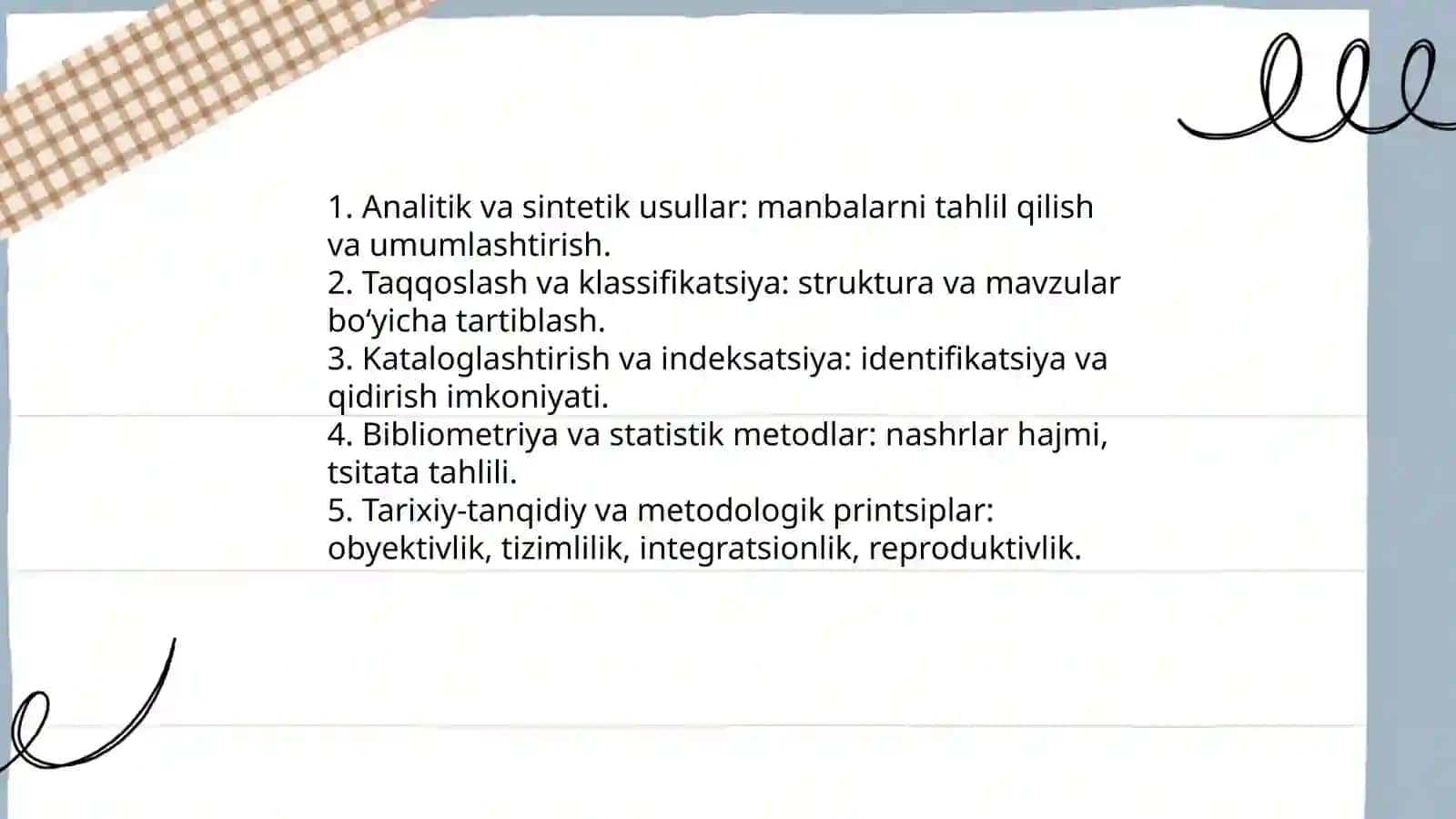 Bibliografiyashunoslikning predmeti,usullari, tuzilishi 4
