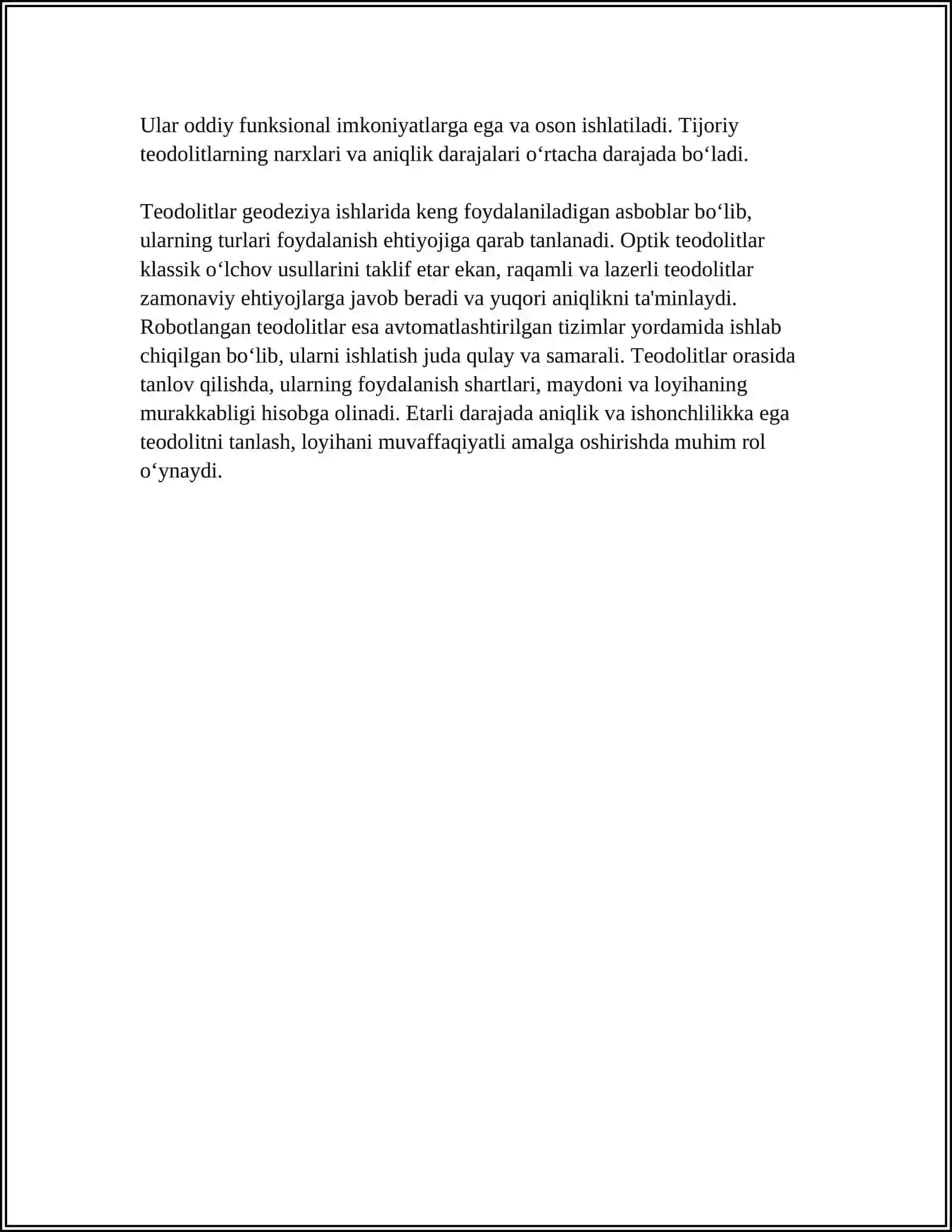 TEODALIT BILAN PLAN OLISH 4