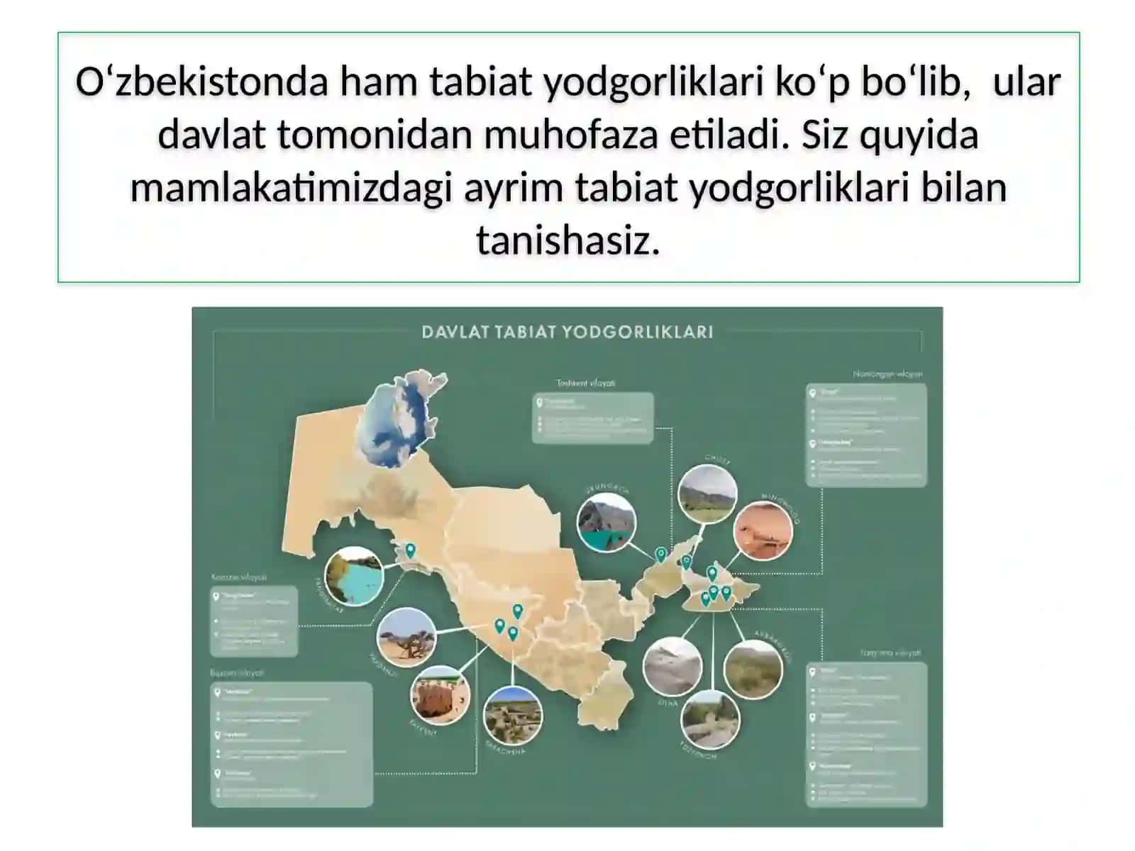 MAMLAKATIMIZDAGI MASHHUR TABIIY OBYEKTLAR 4