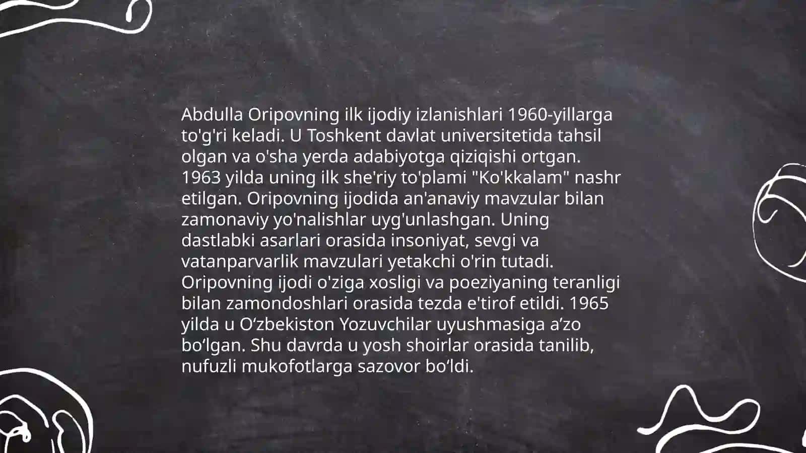 Abdulla Oripov hayoti va ijodi 4