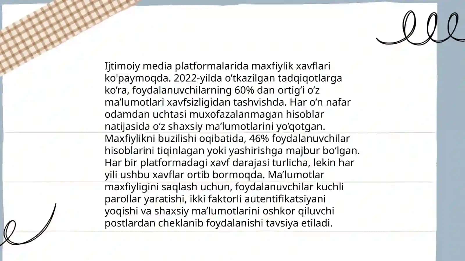Ijtimoiy mediada taxdid va xavf xatarlar 4