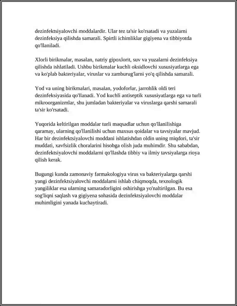 FARMAKOLOGIYA-DEZINFEKSIYALOVCHI MODDALAR 4