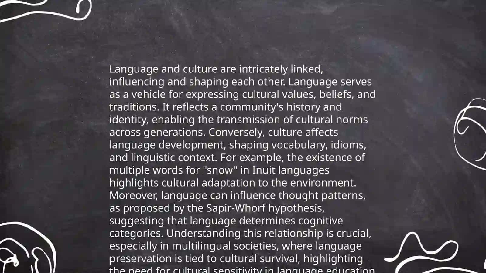 Identifying the concept of culture and its connection with language 4