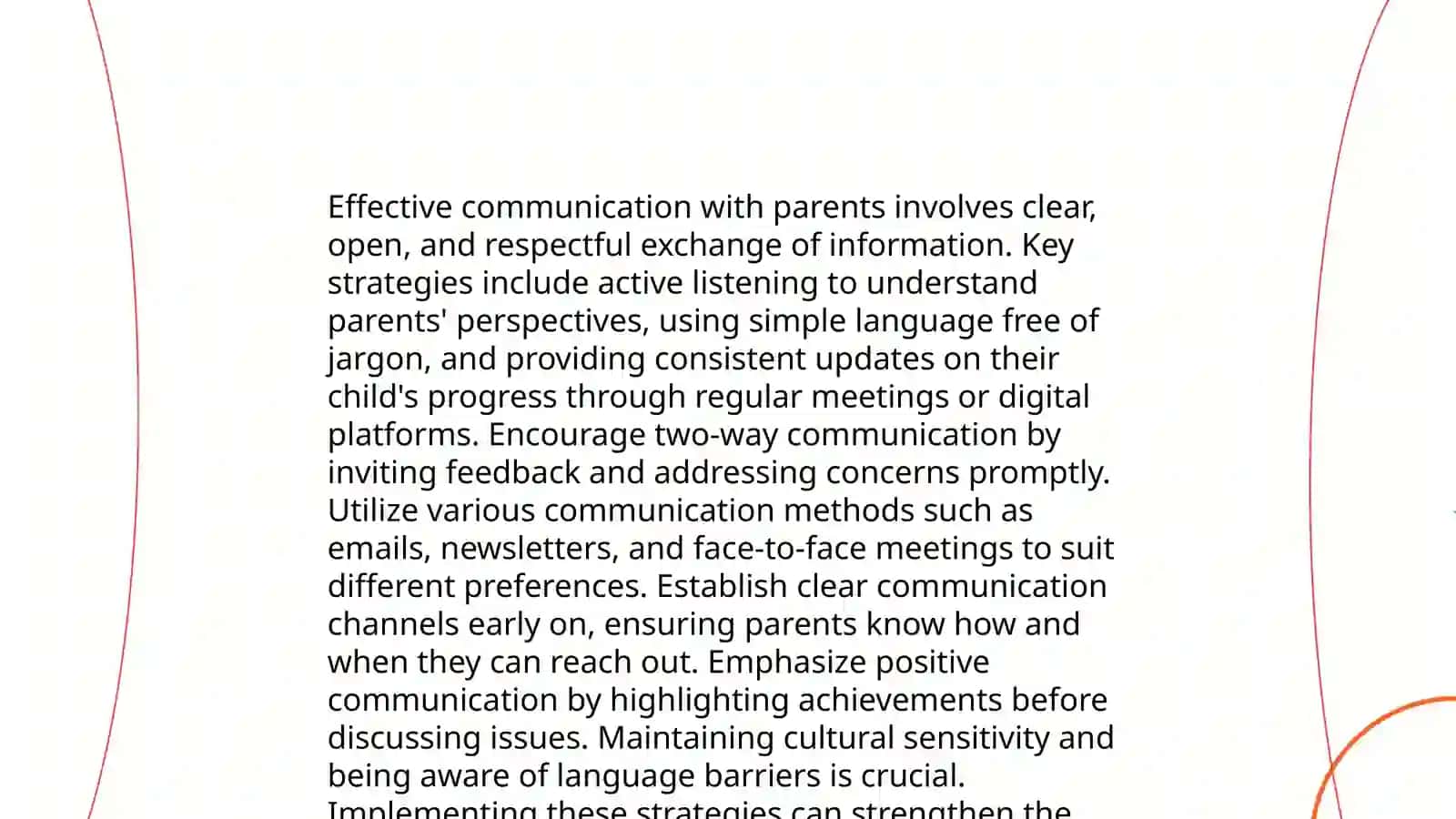Parent Involvement Strategies 4