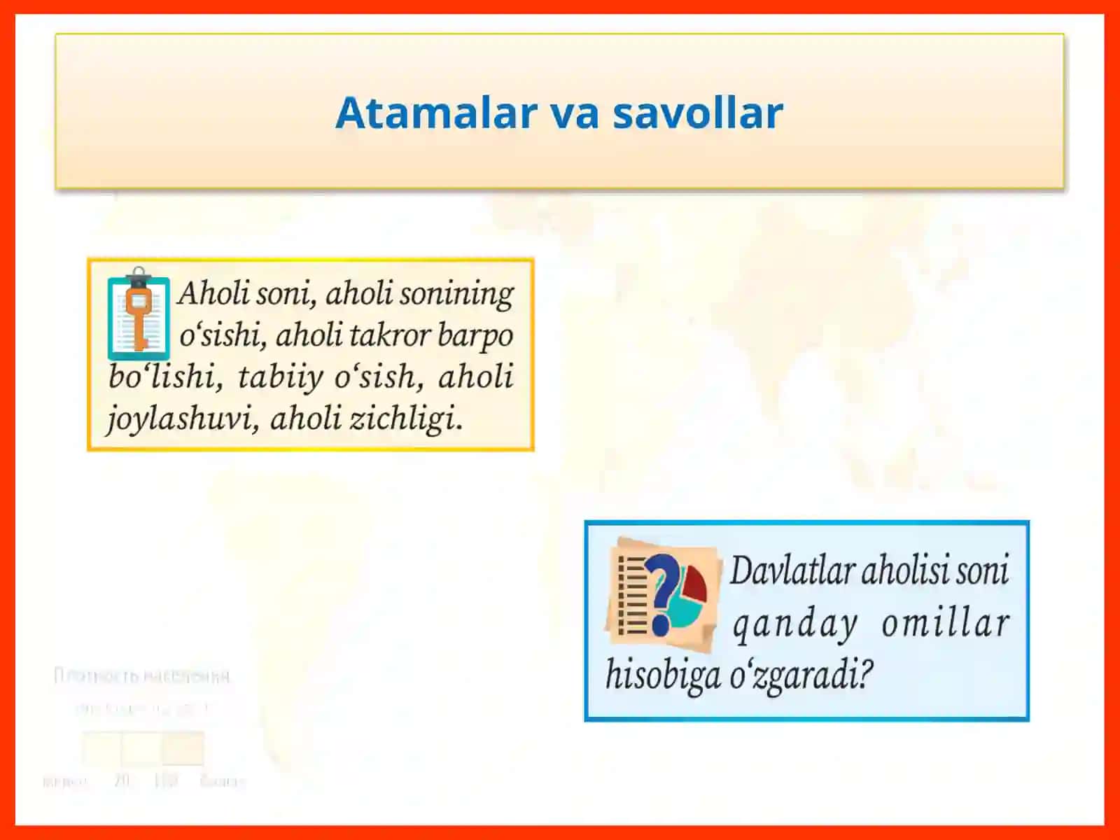 Jahonaholisining soni, o‘sishi va joylashishi 4