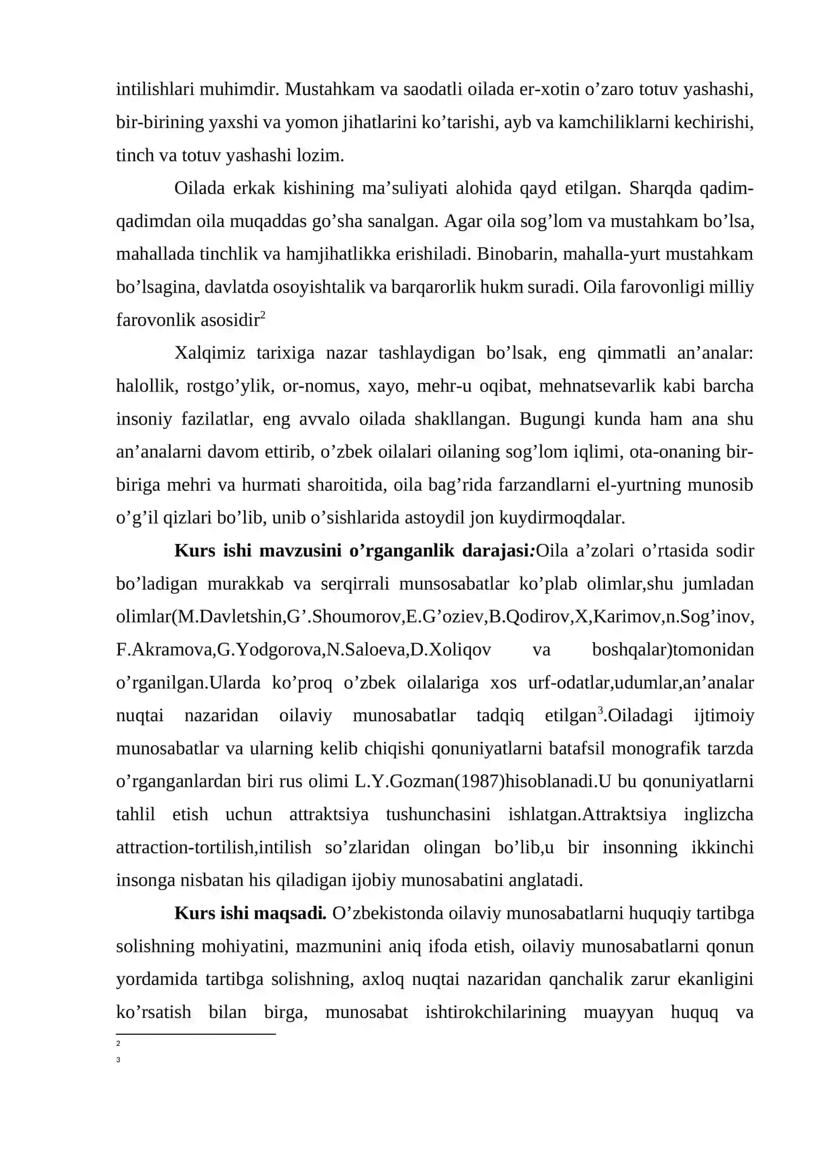 Yoshlarni oilaga tayyorlash KURS ISHI 4