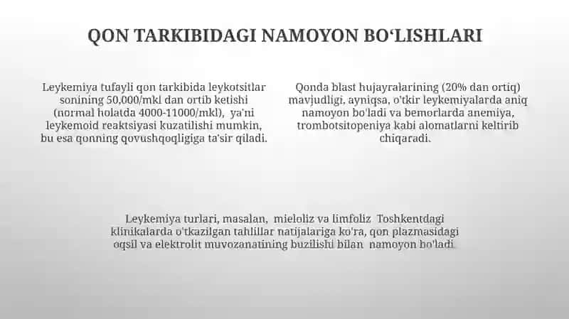 Leykozning patofiziologiyasi 4