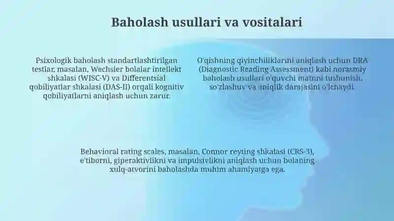Ta'lim olganlikni tashxis etish 4