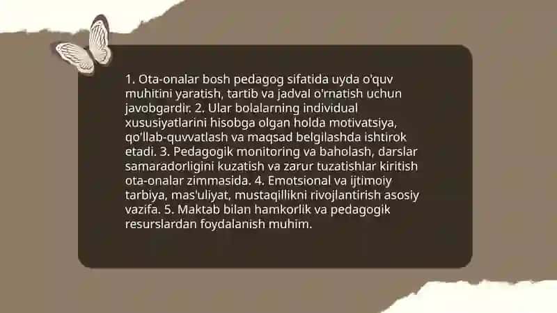 Uy ta'limining pedagogik va psixologik jihatlari 4