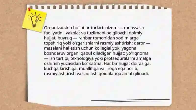 Tashkiliy hujjatlar 4