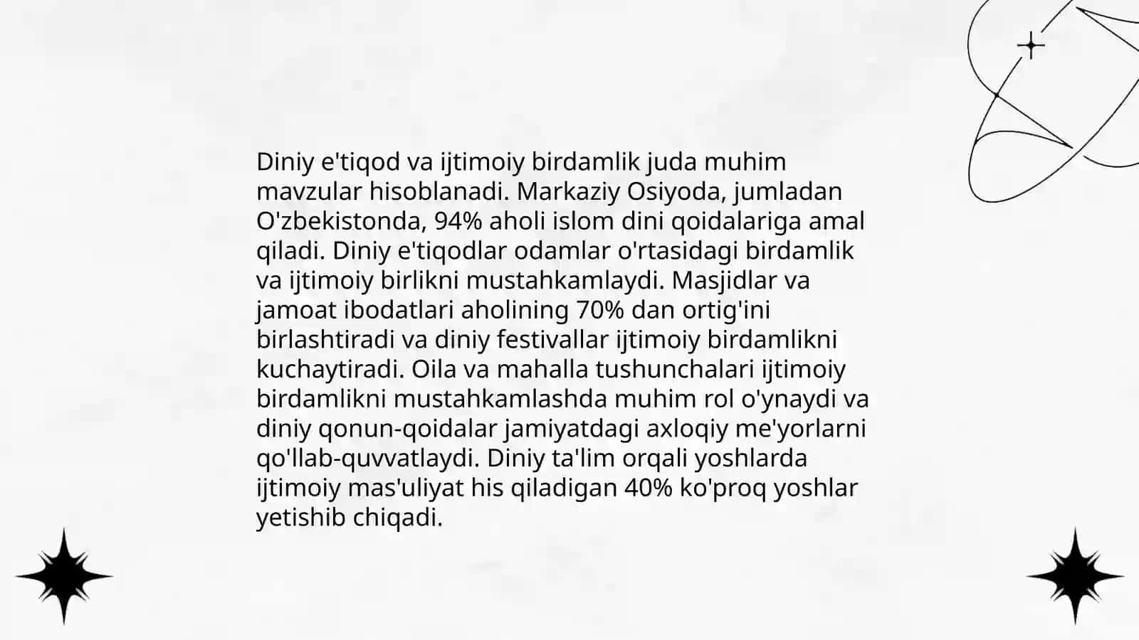 Diniy mafkuralarning jamiyatga tasiri 4