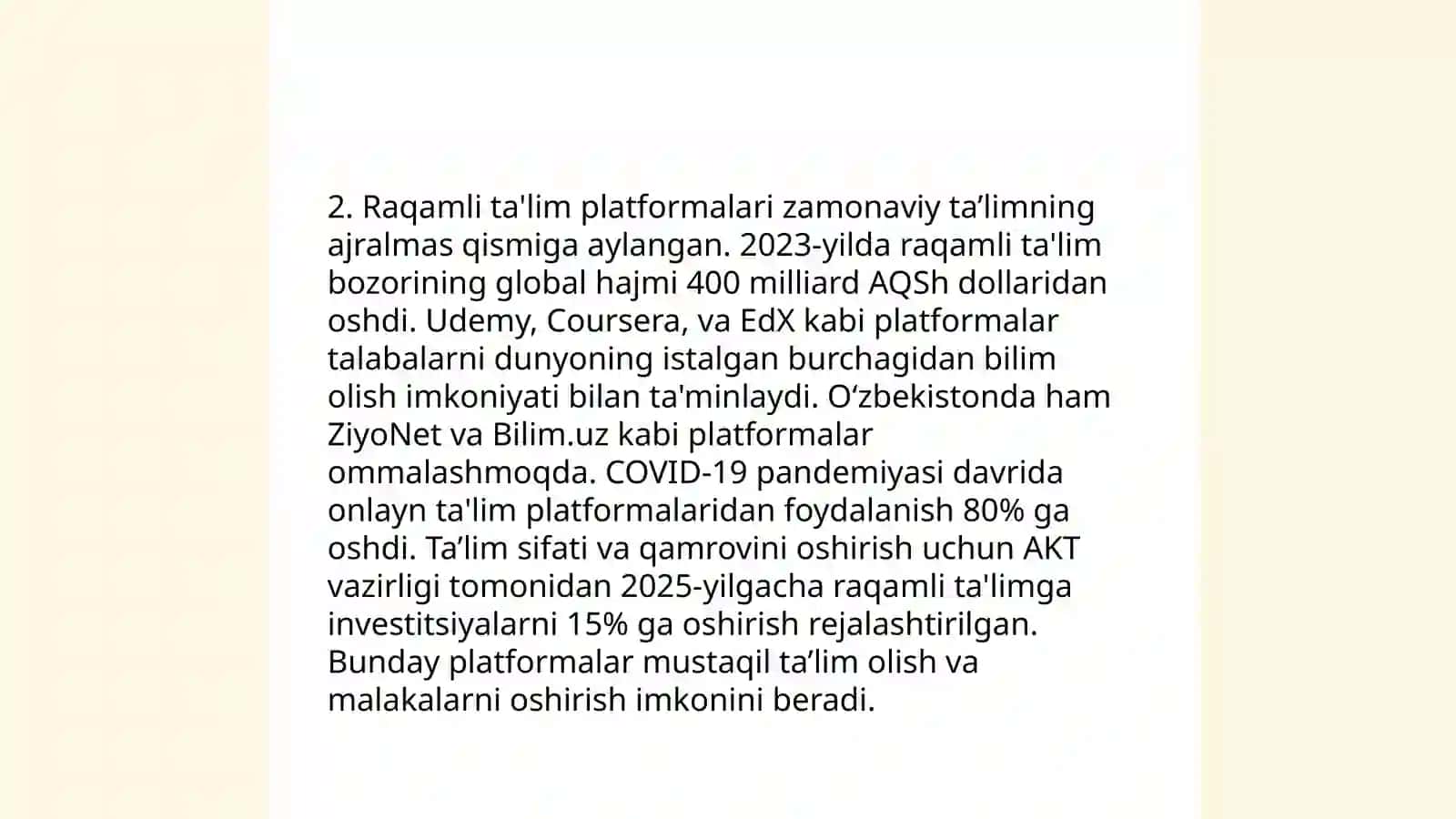 Elektron darslilkar yaratish masalalari 4