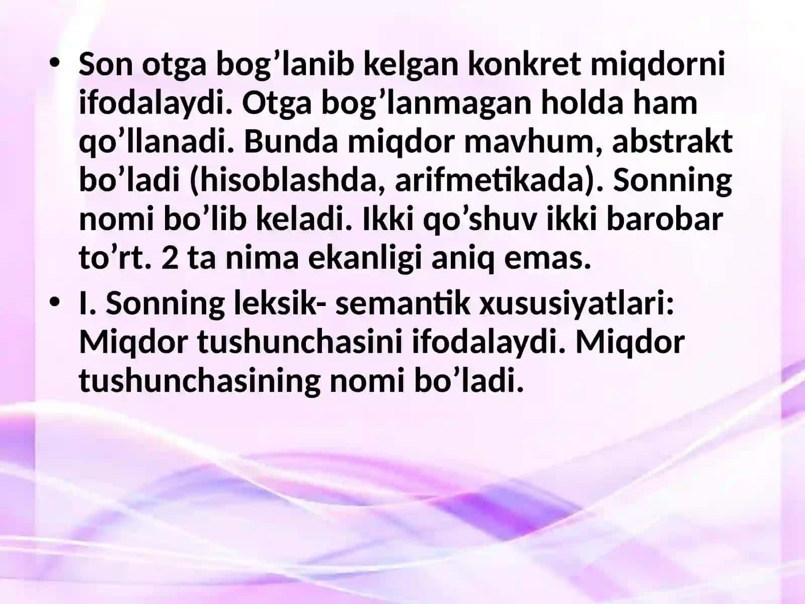 Son so’z turkumi 4