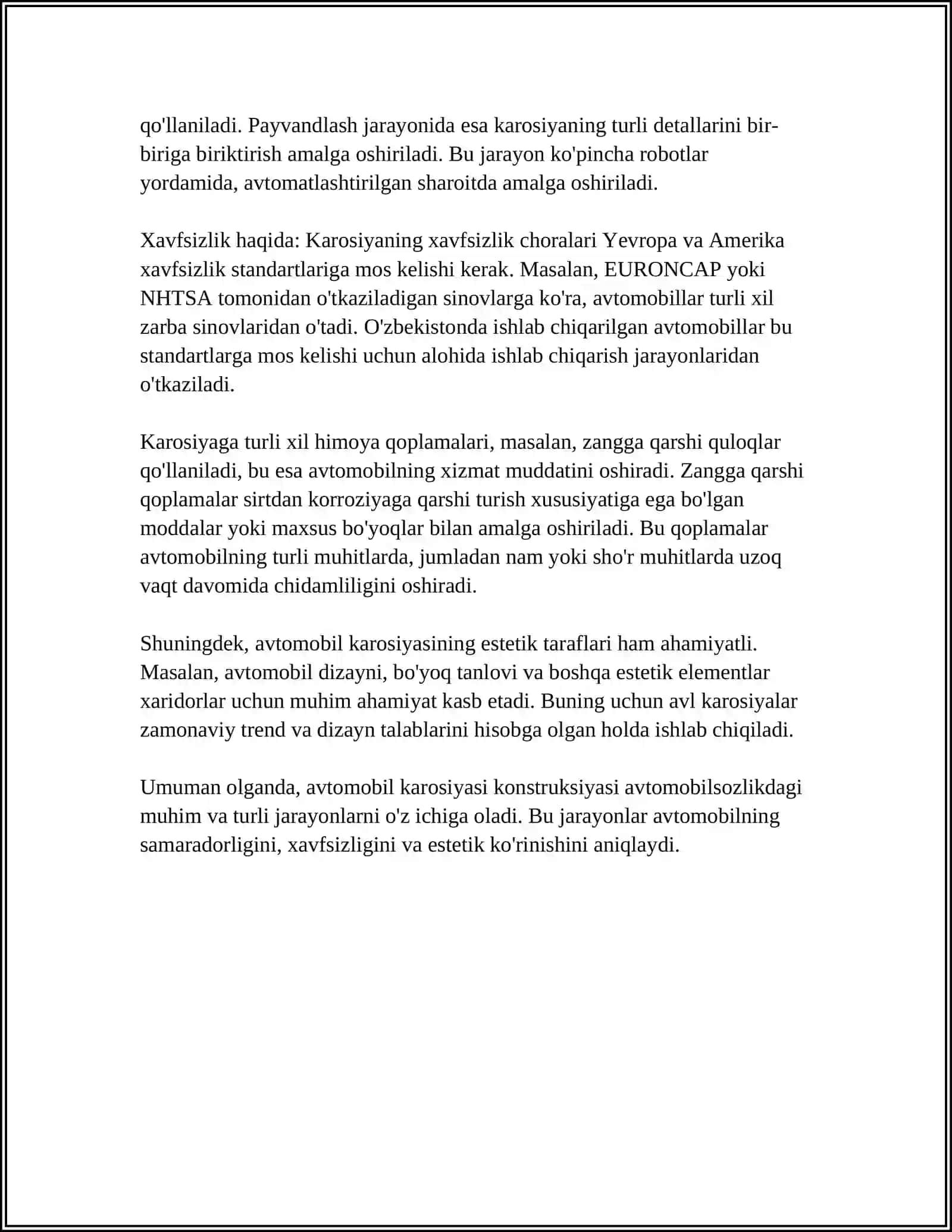 AVTOMOBIL KONSTRUKTIV XAVFSIZLIGI 4