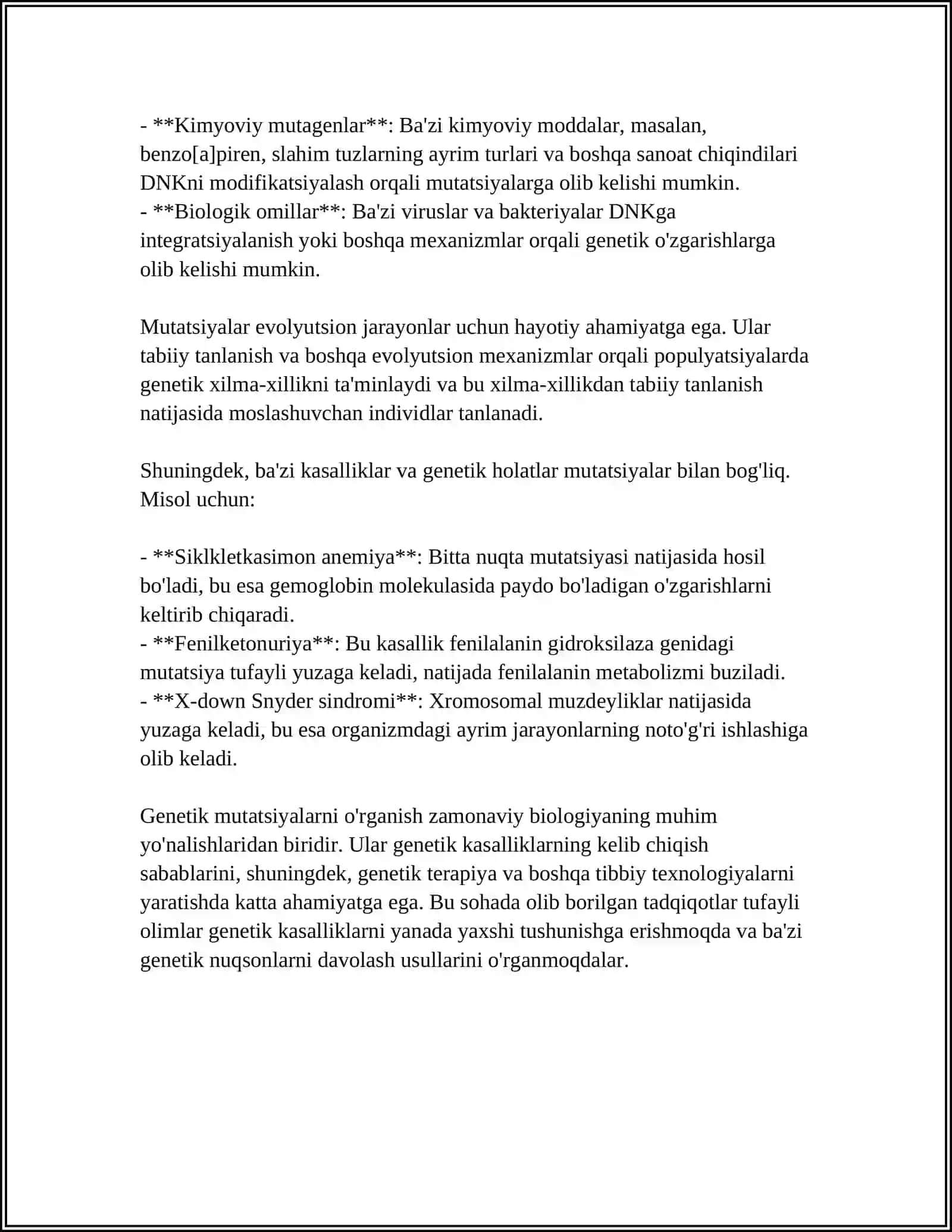 NOMUNTAZAM KOʻPAYISHNING GENETIK MEXANIZMI 4