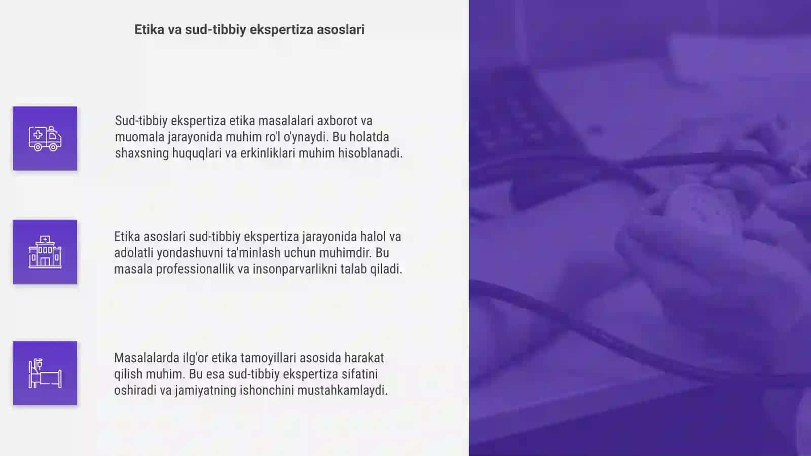 Sud-tibbiy ekspertiza etika masalalari 4