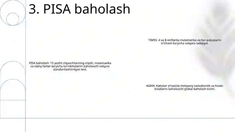 Xalqaro Baholash Dasturlari Test Namunalari 4