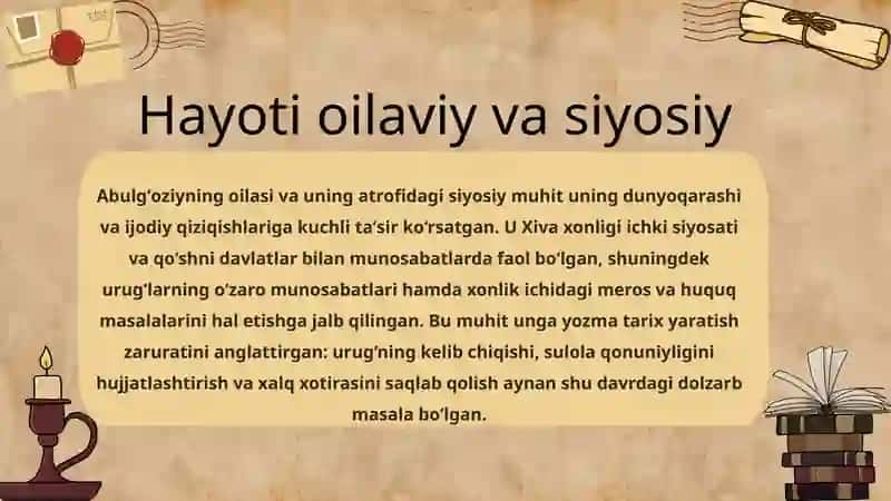 Shajarayi turk Abulgʻoziy Bahodirxonning 4