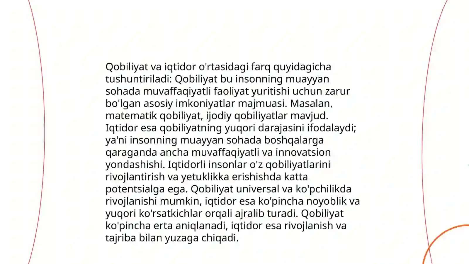 Qobiliyat va iqtidor 4