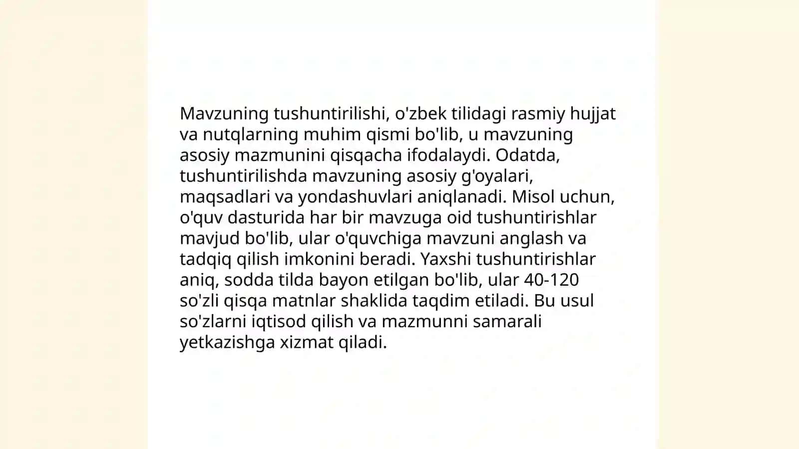 Hujjatlarning zaruriy qismlari 4
