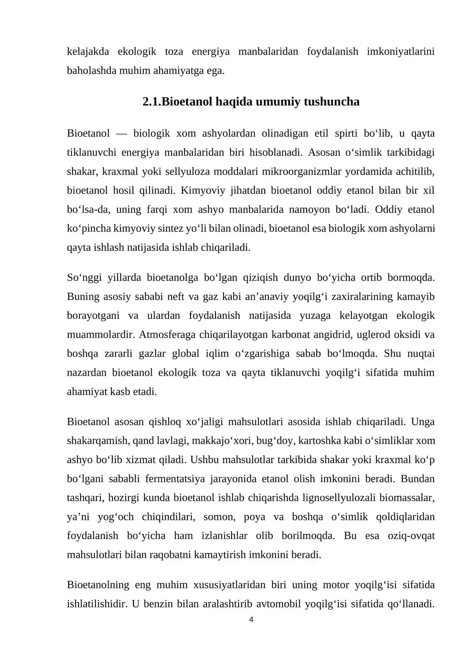 Bioetanol olish texnologiyasi 4