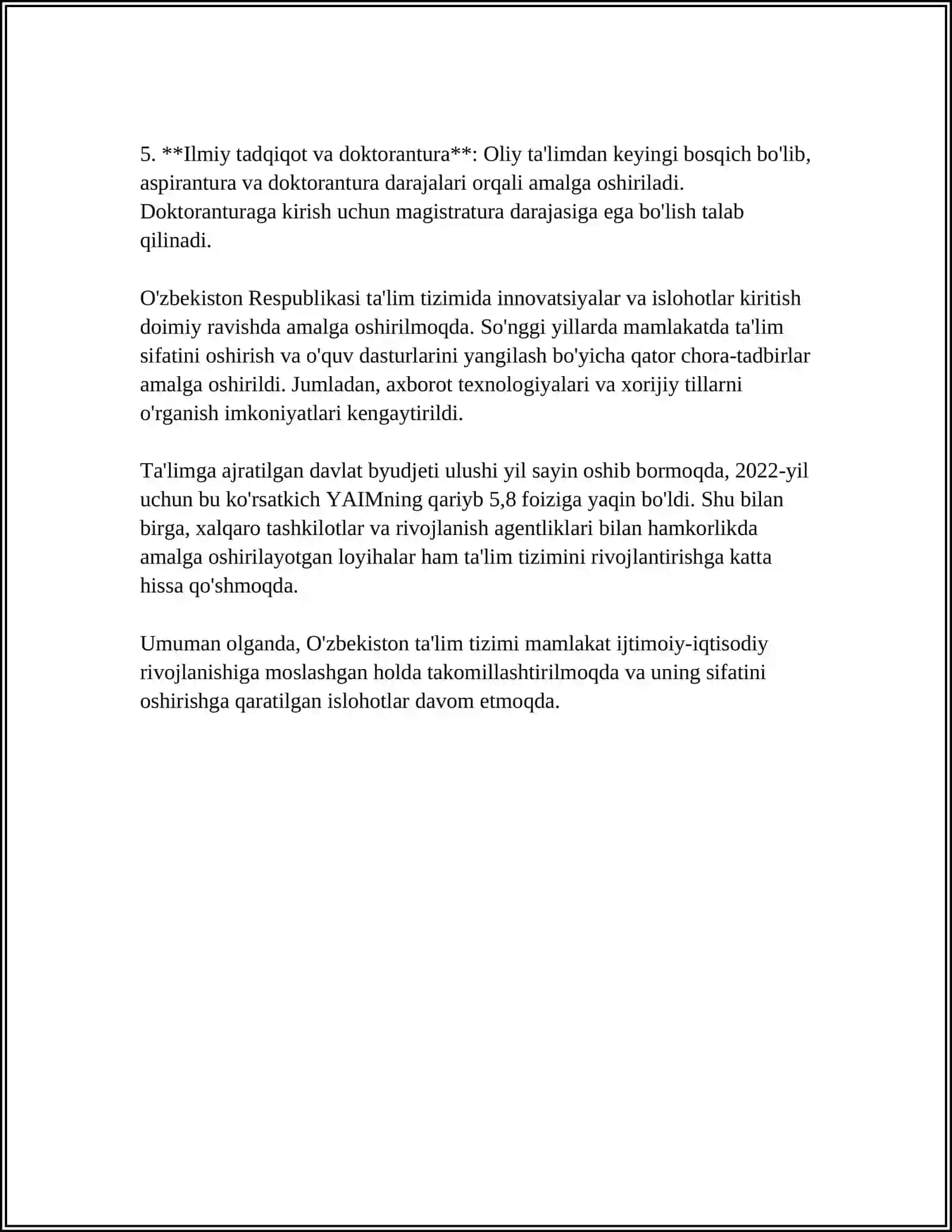 TALIM TIZIMINING SHAKLLARI 4
