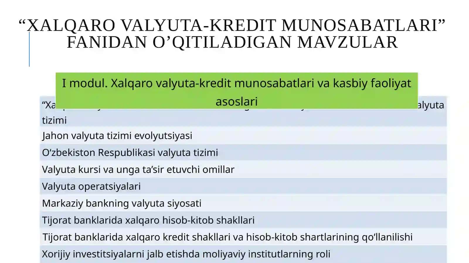 Xalqaro valyuta kredit munosabatlari 4