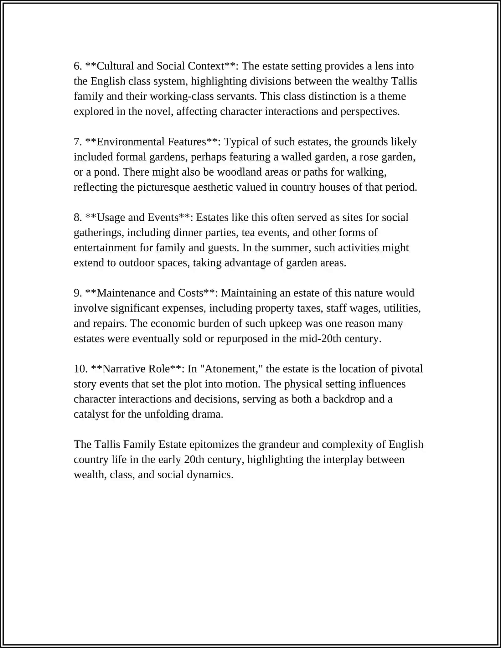 IAN MCEWAN “ATONEMENT”: SYMBOLS AND SETTING 4