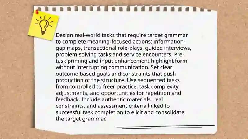 Designing grammar activities using task-based learning principles 4