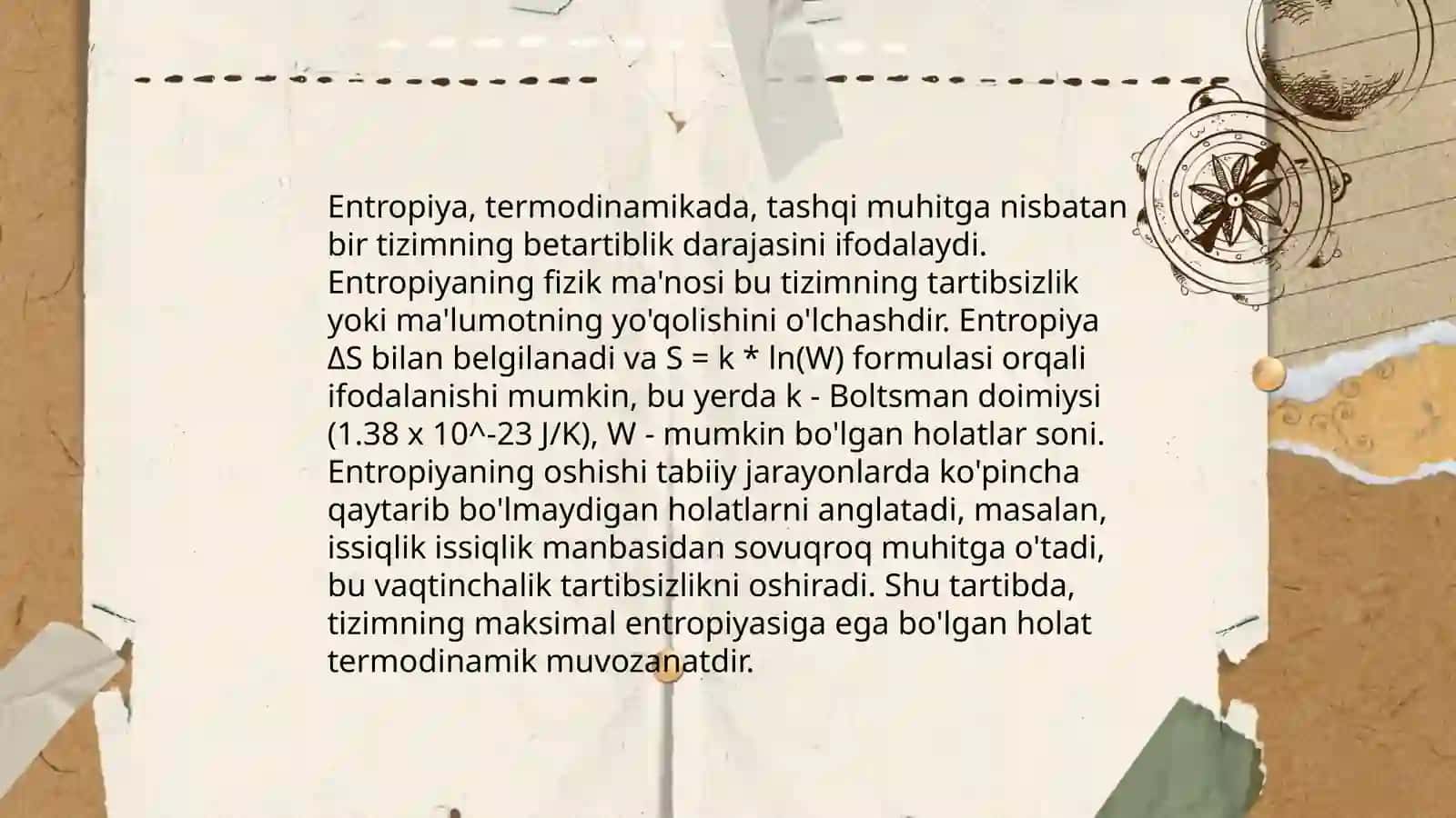 Entropiya va entalpiya 4