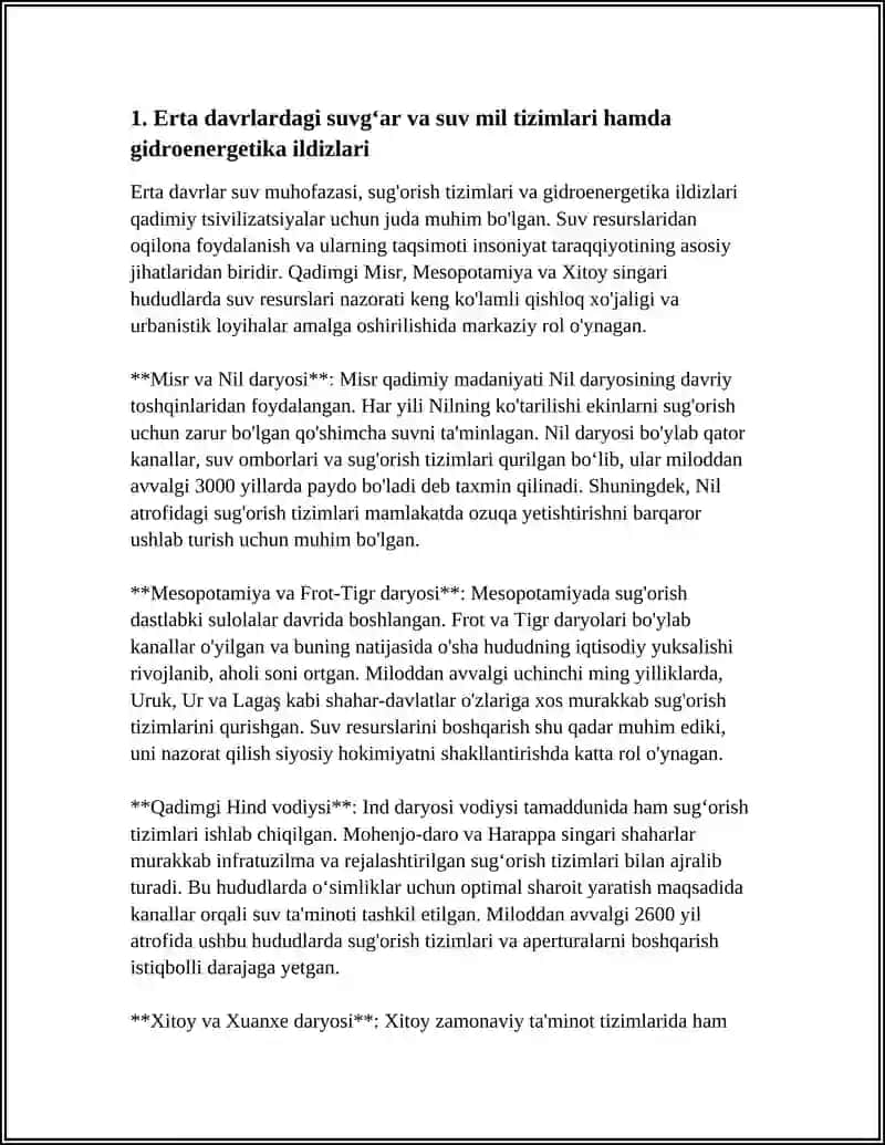 O'ZBEKISTONDA GIDROENERGETIKANING RIVOJLANISH TARIXI 4