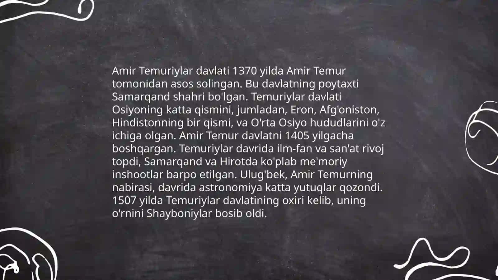 Amir Temur - buyuk davlat arbobi 4