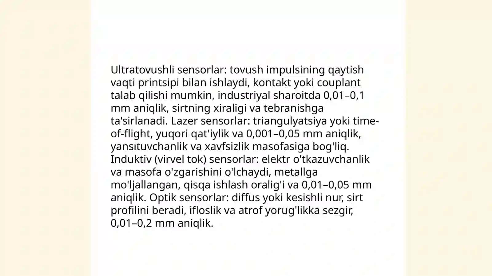 Metallning qalinligi nazorat qiluvchi tizim 4